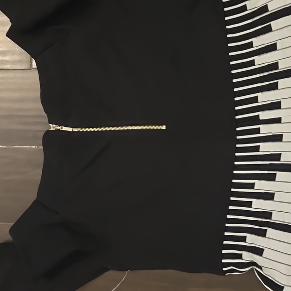 Eliza J Black And White Knit Piano Dress Sz 1X  NWT - Picture 7 of 8